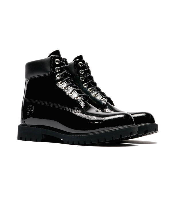 Black shiny hotsell timberland boots